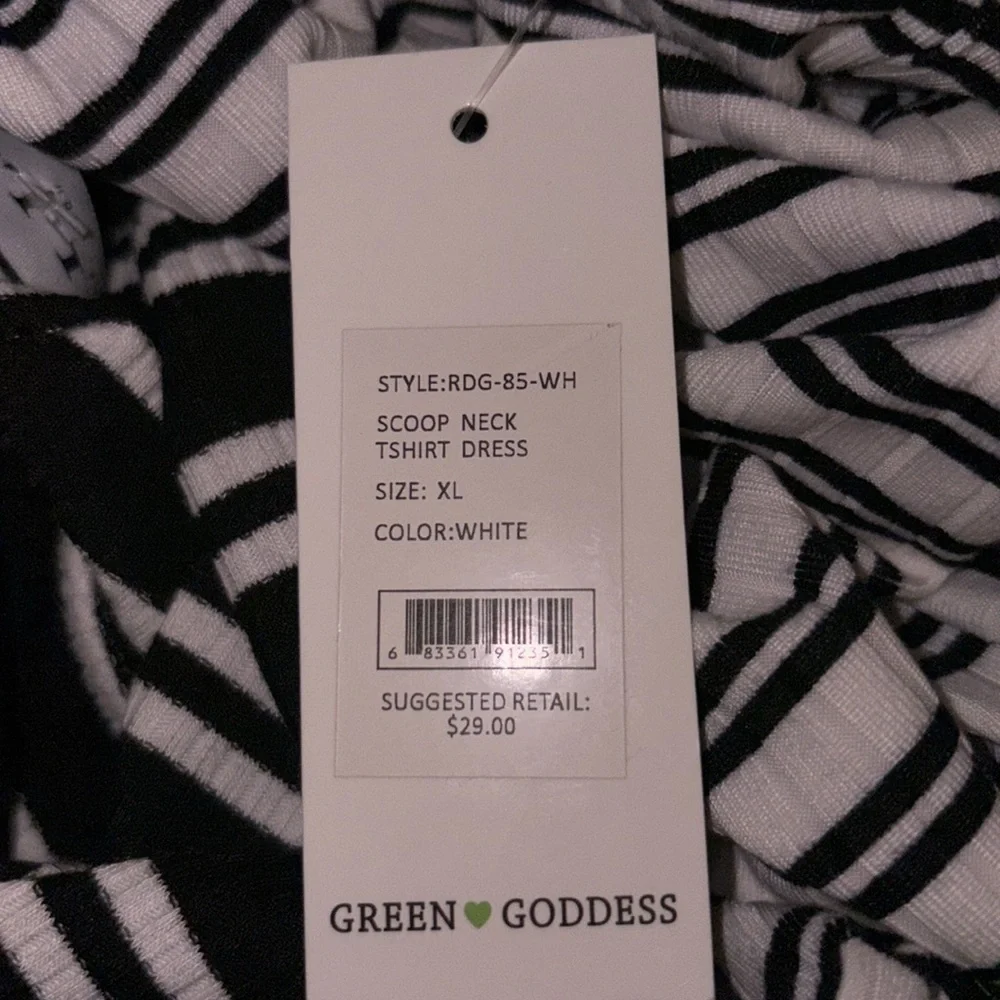 Green Goddess Maxi/Midi  Style Ribbed Dress - Picture 3 of 4